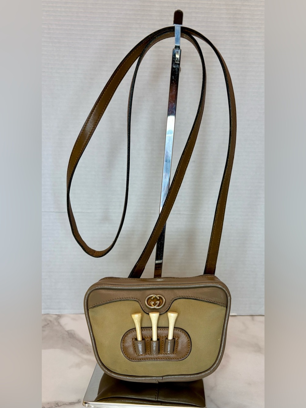 Gucci Vintage 70s-80s Convertible Golf Purse/Waist Bag
